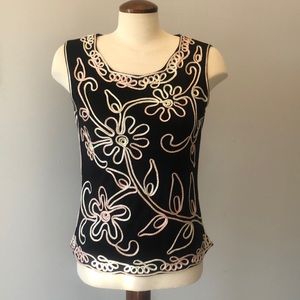 Sleeveless black top. NWOT